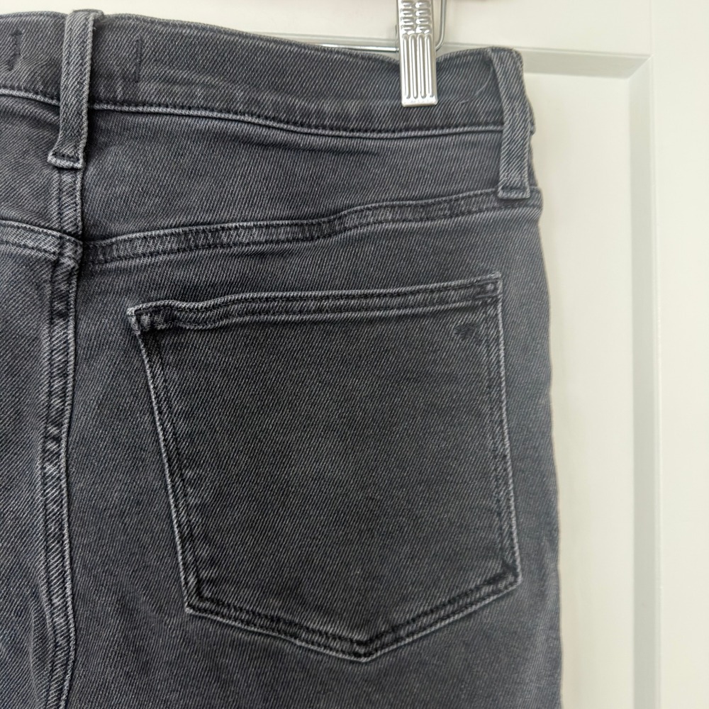 Madewell Cali Demi-Boot Jeans Black High Rise Stretch Denim Size 29